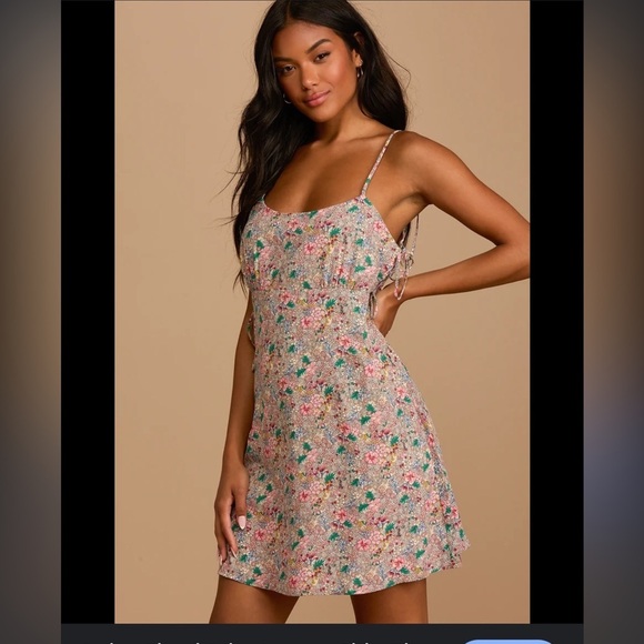 Lulus floral spring time mini dress - Picture 1 of 11